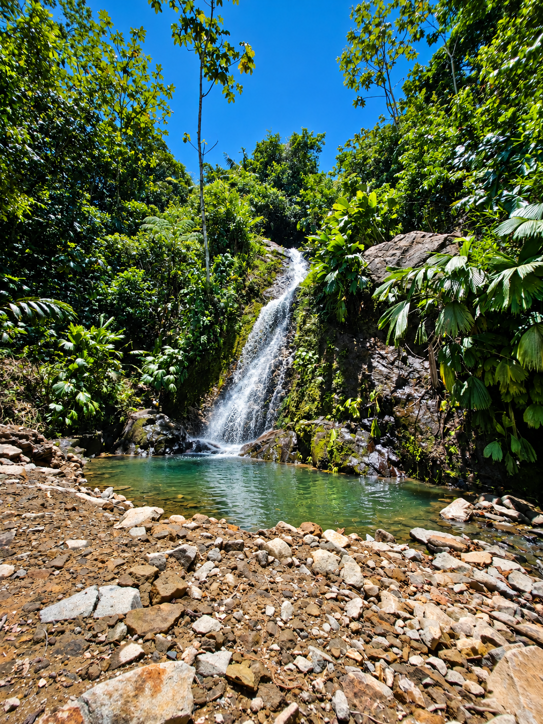 Caída de agua de la Cascada Sharup