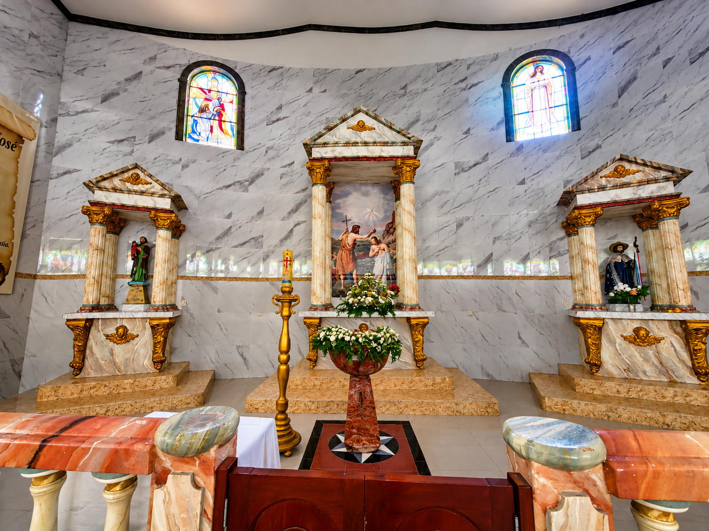 Detalles artísticos del Santuario Nuestra Señora de Guadalupe