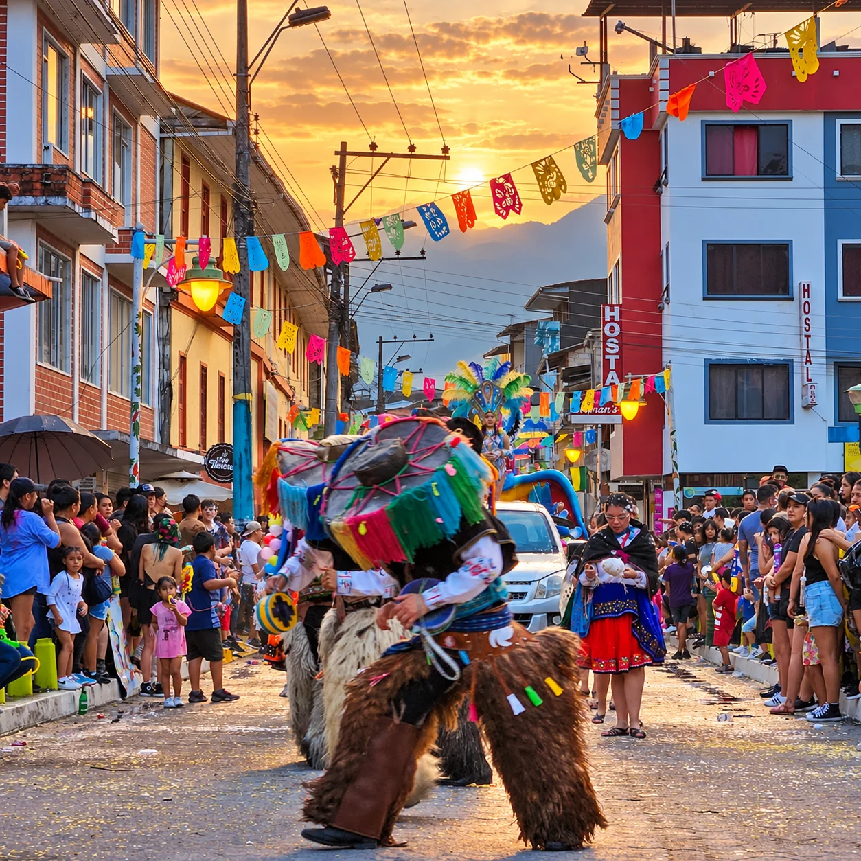 Carnaval de Limón Indanza - personajes tradicionales