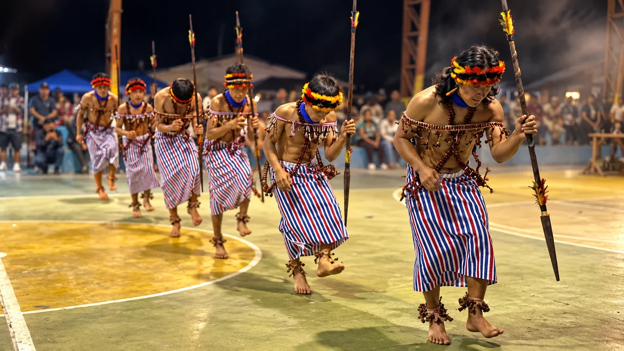 Ritual de la Chonta - presentación cultural Shuar
