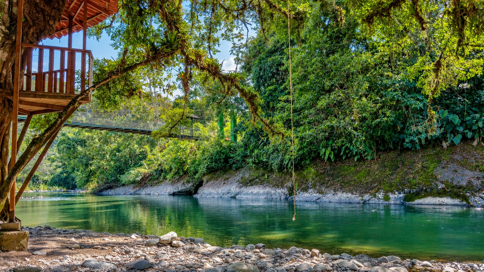 Campo Alegre — balneario natural del río Indanza
