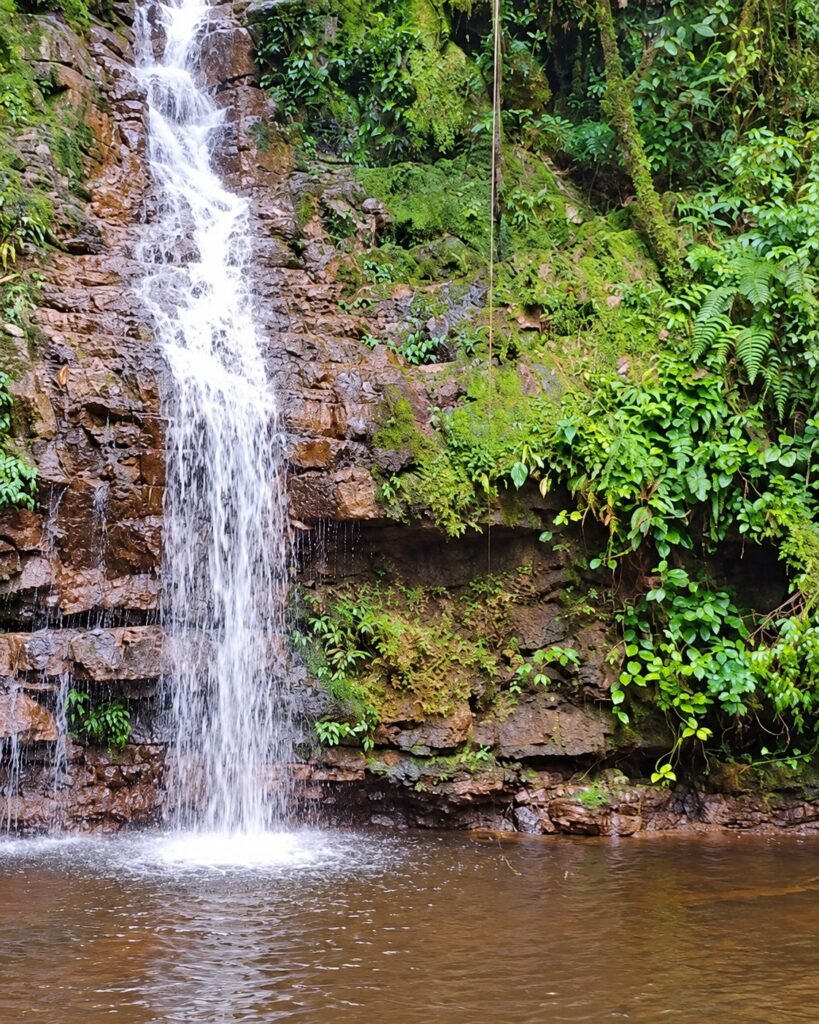 Cascada en Peña Sallqa Gallo, río Singanguez